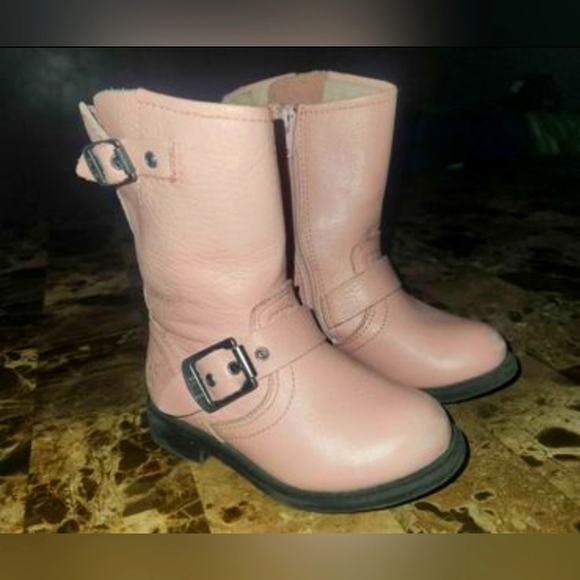 FRYE VICKY PINK ENGINEER SIZE 6 TODDLER LEATHER SUPER RARE